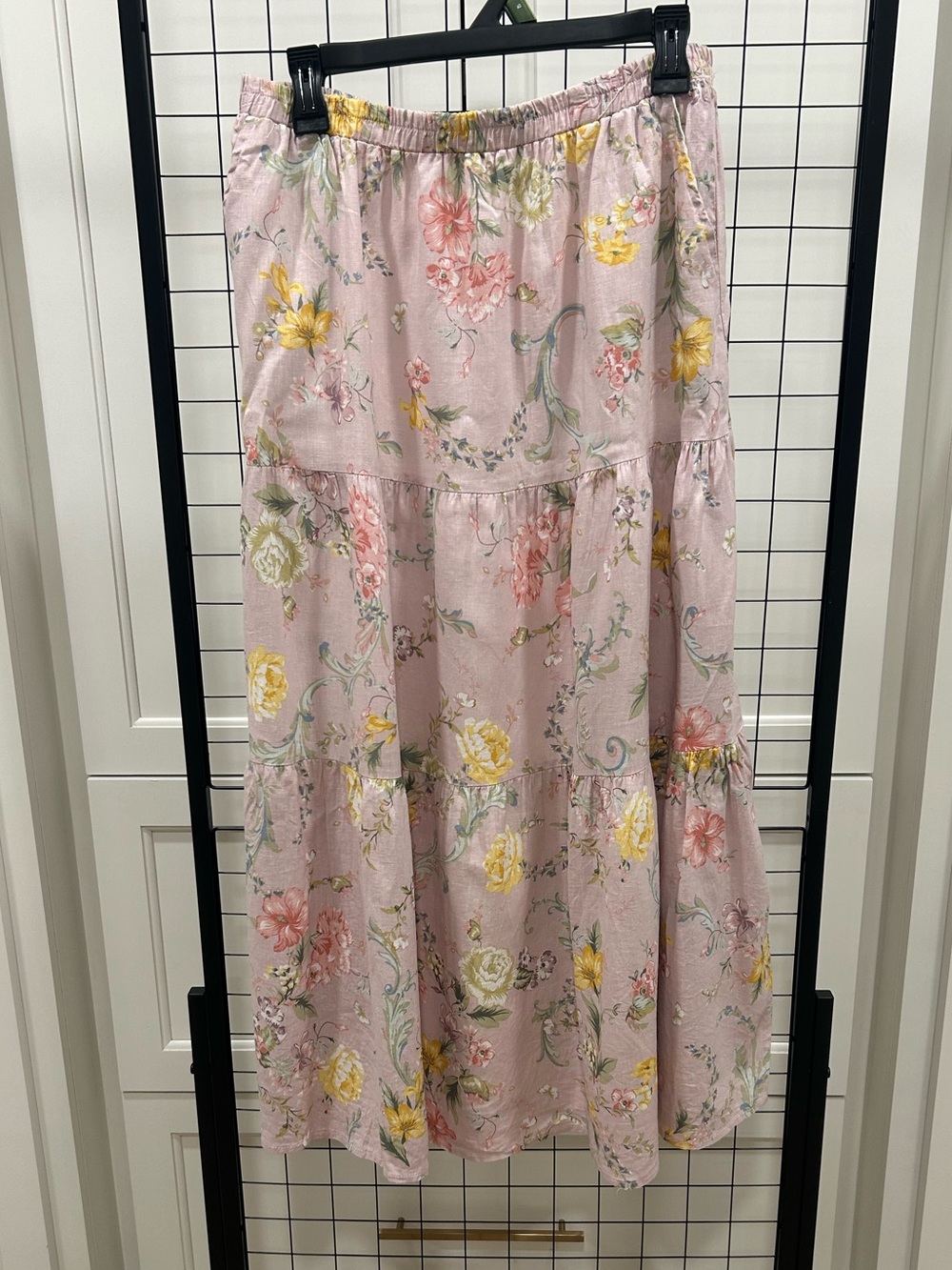 Romantic Laura Ashley Linen blend Skirt